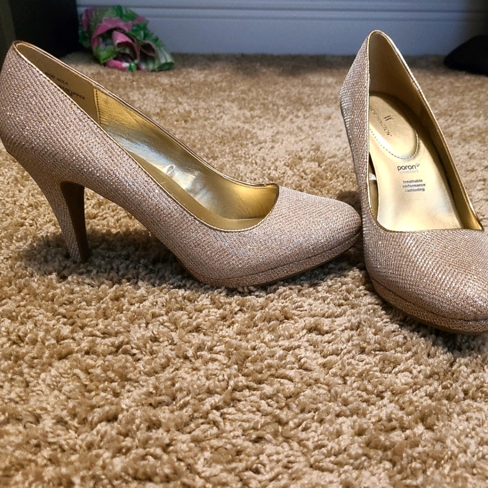 4 inch Worthington sparkly heels